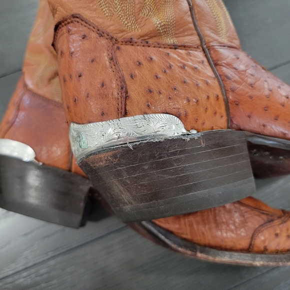 JUSTIN STYLE COWBOY BOOTS 40066 and Cowboy Boot Bag SZ 9 D - Picture 8 of 14